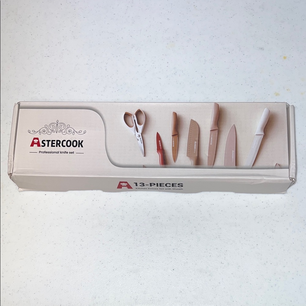 Astercook 13-Piece Knife Set with Scissors